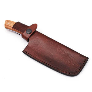 Wholesale Custom Eco-Friendly Damascus Steel Kitchen Cleaver <b>Chopper</b> Knife Fixed Sharp Blade Wood Handle Dishwasher Safe Knives - Product Image 4