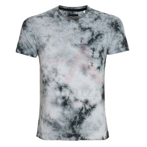 เสื้อยืดสีเทาสีดำมีสไตล์สำหรับผู้ชายผ้าฝ้ายเนื้อนุ่มคอเสื้อ220กรัมดีไซน์ทันสมัยสวมใส่สบายๆระบายอากาศได้ดีเป็นมิตรกับสิ่งแวดล้อม - Product Image 1