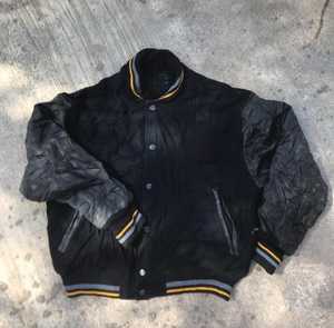 Customizable <b>Vintage</b> <b>Varsity</b> <b>Jacket</b> 100% Wool Embroidered Logo on Front XS Size Zippered Closure Winter Oem Service - Product Image 1