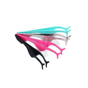 Best Manufacturer Pissco For Gold False Eyelash Tweezers Rose Gold Fake Eye Lash Extension Multi Color Applicator Clamp