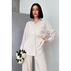Chemisiers et Blouses Femme Topshow – Modèle Accordion Effet Pierre – Disponibilité en Gros - Product Image 5