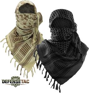 Keffiyeh táctico desierto bufanda cuello cabeza envoltura con borla para hombres mujeres explorar tierra algodón Shemagh - Product Image 1