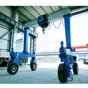 10 Tonnen 20 Tonnen 40 Tonnen Elektrischer Mobiler <span class=keywords><strong>RTG</strong></span> Einträger-Gummibereifter Portalkran Preis - Product Image 2