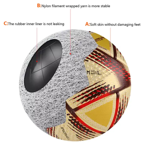 Ballon de football de qualité supérieure en cuir PU, taille 5, thermocollé, logo et design personnalisés, vente en gros - Product Image 4