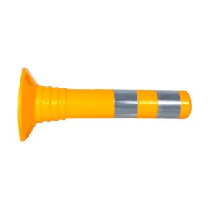 Bouée de signalisation flexible 45 x 8 cm jaune – Produit d'avertissement routier - Product Image 4