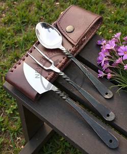 Juego de Cubiertos de Acero 430 Forjado a Mano de Alta Calidad, Estilo Medieval, para Comedor o Banquete - Product Image 6