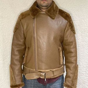 <b>Men's</b> Genuine <b>Leather</b> Hooded Biker <b>Jacket</b> With Fur Lining Clothing Zipper Closure Winter Moto Style Thick Coat <b>Leather</b> <b>Jacket</b> - Product Image 5