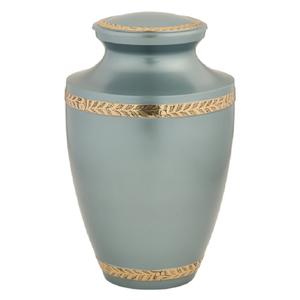 Urnes de crémation pour adultes en laiton de haute qualité avec bande de gravure urnes funéraires en métal fini de couleur or et violet pour les cendres humaines - Product Image 3