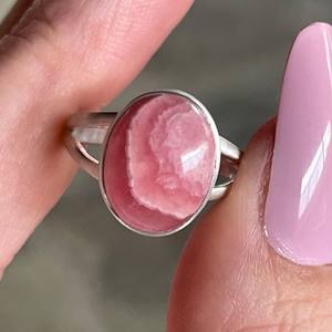 Anillo de piedras preciosas de Rodocrosita para mujer, anillo de compromiso para moda, suministro de joyería de boda de Plata de Ley 925, Manauafacaters - Product Image 5