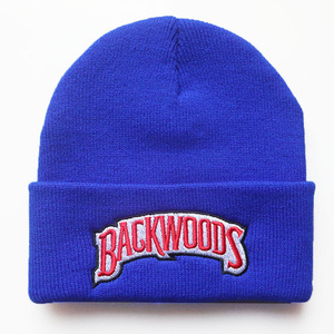 Venta al por mayor personalizado nuevo Otoño Invierno cálido sombrero de lana sólida Backwoods letra bordada gorro para hombres y mujeres - Product Image 3