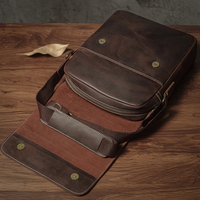 Nouveauté : Sac bandoulière messager en cuir véritable, personnalisable, imperméable, durable, léger, style vintage, vente en gros