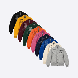 Collage Baseball Jacket For Men Wool Blend Letterman Varsity Jacket Embroidered Text Style College Winter OEM Streetwear - Product Image 1