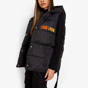 Nuovo Design piumino senza maniche giacca da donna nuova moda da donna Sexy nero piumino gilet in pelliccia