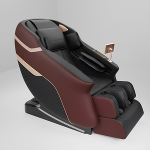 Silla de Masaje Inteligente 4D OEM ODM en Oferta 40%, Silla de Masaje de Cuerpo Completo de Cuero PU de Estilo Clásico con Control de Tiempo y Masajeador de Pies - Product Image 2