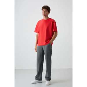 Camiseta Estampada de Corte Holgado para Hombre Fiesta, 100% Algodón, Jersey Texturizado Grueso 88369 - Product Image 4