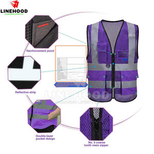 Chaleco de seguridad para hombre de color personalizado de gran venta, ropa de trabajo de tendencia superior de poliéster transpirable e impermeable - Product Image 4