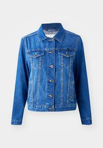 Veste en jean pour femmes en denim bleu personnalisé durable Poches de poitrine et fermeture à boutons conçues pour les femmes pour un confort en toutes saisons - Product Image 6