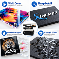 Imprimante UV à plat à prix réduit, 60/90 cm, dimension d'impression A3, haute qualité, rouleau à rouleau, plaque automatique UV, garantie 1 an