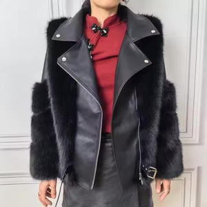 Chaqueta de motorista de invierno modesta para mujer personalizada, abrigo de piel sintética esponjoso, abrigos y prendas de vestir exteriores para mujer, OEM ODM disponible - Product Image 6