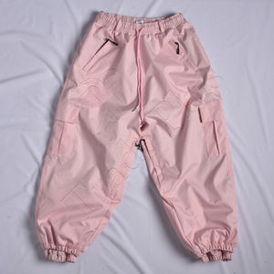 Pantalon de snowboard unisexe personnalisable poches isolées coupe-vent imperméable tissu haut polaire polyester fermeture éclair chauffante OEM - Product Image 1