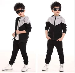 Nuevo 2025, venta al por mayor, trajes deportivos para niños y niñas, chándal personalizado en blanco, conjuntos deportivos, chaqueta con cremallera completa y bolsillos - Product Image 2