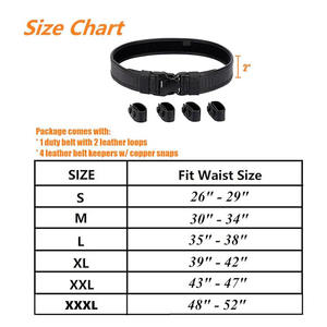 Wholesale High <b>Primer</b> Quality Tactical Leather Belt Full Grain Lightweight Breathable Personalized Branded Quality Duty belt - Product Image 6