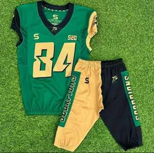 Vente flash Uniforme de football américain par sublimation sur mesure Maillot de football américain personnalisé Nom de l'équipe personnalisé Uniforme de football américain - Product Image 3