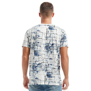 T-shirt de haute qualité pour hommes blanc grande taille uni 100% coton microfibre Crew Fitness col arrondi sport T-shirt pour hommes - Product Image 5