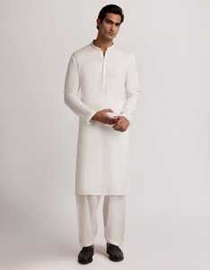 Vêtements islamiques en gros, kurta shalwar en coton de grande taille, spécial Eid pakistanais, pour hommes, robe de fête de mariage - Product Image 3