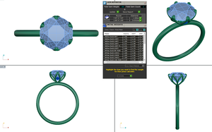 Clásico brillante diamante solitario anillo de compromiso oro amarillo blanco Floral ajuste seis puntas anillos de moda chapado en oro rosa - Product Image 6