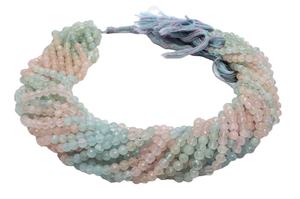 Luxury Design Natural <b>Aquamarine</b> Faceted Round Beads with Multi Color Beads for Jewelry Making DIY Craft Making Supplies - Product Image 2