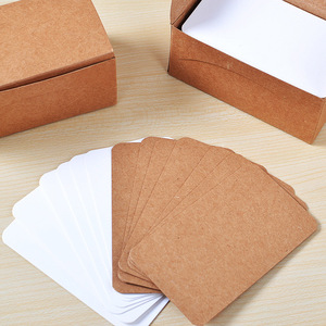Cartes vierges pour l'écriture manuscrite, 100 feuilles, fournitures de papeterie - Product Image 2