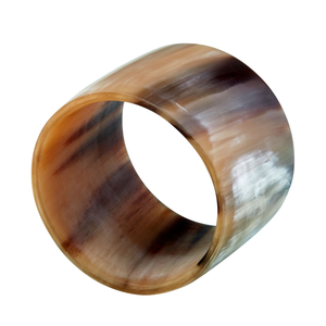 Ronds de serviette de luxe en corne de boeuf, vaisselle rustique bio d'origine éthique, élégant rond de serviette en corne de buffle en stock au meilleur prix - Product Image 5