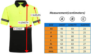 Camiseta personalizada Hi Vis Night Safety Reflective Collar Polo Cotton Workwear para hombre con logotipo de seguridad impreso para seguridad vial - Product Image 6