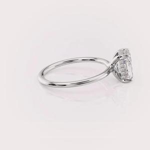 Luxury 2 Carat Radiant Cut <b>Diamond</b> Engagement Ring in Solid 925 Sterling Silver Jewelry - Product Image 3