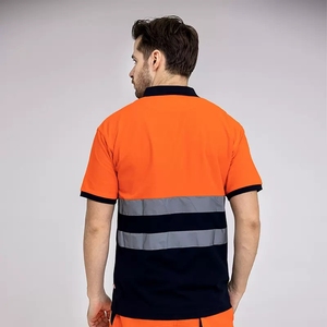Camisetas Polo de manga corta informales de algodón para hombre, ropa de calle ligera de Color sólido, camisetas polo estampadas de talla grande - Product Image 3