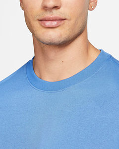 Camisa de manga larga con cuello redondo bordada por sublimación con logotipo personalizado del fabricante para hombre, Camisa de algodón y poliéster 100% - Product Image 4