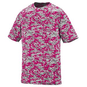 Camiseta de secado rápido para hombre, camiseta de fitness para exteriores, tela de punto con estampado de camuflaje, rendimiento personalizado, venta al por mayor, camisetas de equipo de fitness - Product Image 2