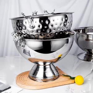 Hielera Redonda Clásica con Tapa, Enfriador de Vino Premium, Enfriador de Champán, Regalo Perfecto para el Hogar, Bar o Eventos - Product Image 2