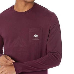 Camiseta de manga larga hecha a medida de diseño único, Camiseta estampada de corte holgado para hombre, camiseta de manga larga recién llegada - Product Image 3