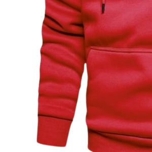 Nouveau sweat à capuche en molleton de coton lourd uni pour homme, coupe régulière, streetwear personnalisé - Product Image 5