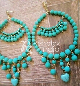 Nuevo diseño con cuentas Earing Proveedor a granel Wedding Wear Beaded Earing - Product Image 5