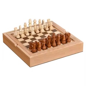 Juego de Ajedrez de Madera, Tablero Magnético Plegable, Diseño Compacto, Piezas de Madera, Juego de Viaje Clásico para Regalo - Product Image 4