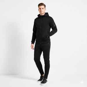 Sudadera con Capucha de Algodón, Logotipo Personalizado, Chándal con Cremallera, Pantalón Holgado - Product Image 5