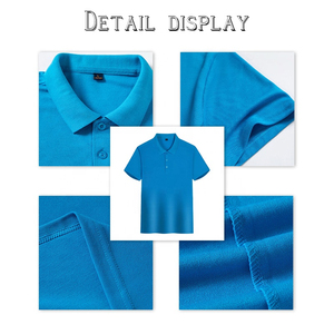 เสื้อโปโลสำหรับผู้ชายเสื้อโปโลผ้าฝ้ายพิมพ์ลายโลโก้ OEM - Product Image 4