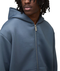 Sudaderas con Capucha Personalizadas de Felpa Francesa, Color Gris Sólido, Spandex/Algodón Ecológico, Cierre Digital, Precio Económico, Cálidas para Invierno, con Bolsillo para Hombre - Product Image 2