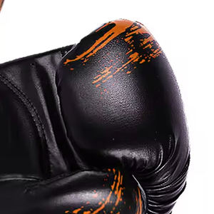 Gants de boxe en cuir véritable personnalisables pour les arts martiaux et l'entraînement de kick boxe avec votre propre logo inclus - Product Image 6