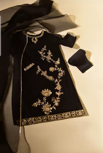 Vestido de fiesta con apliques, ropa de moda y LATEST---BEAUTIFUL-HEAVY--KURTA, con pantalón, para fiesta y boda, 2021 - Product Image 3