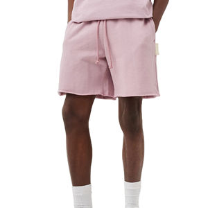 Novedad de 2025, pantalones cortos informales de algodón para hombre con logotipo personalizado, antiarrugas, patrón sólido de verano, servicio OEM de bajo precio - Product Image 1