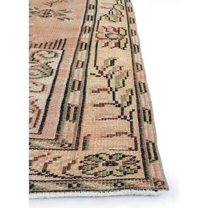 Tapis en laine noués à la main de grande taille, style vintage, motif médaillon rouge et orange, pour salon ou couloir - Pae-3263 - Product Image 4